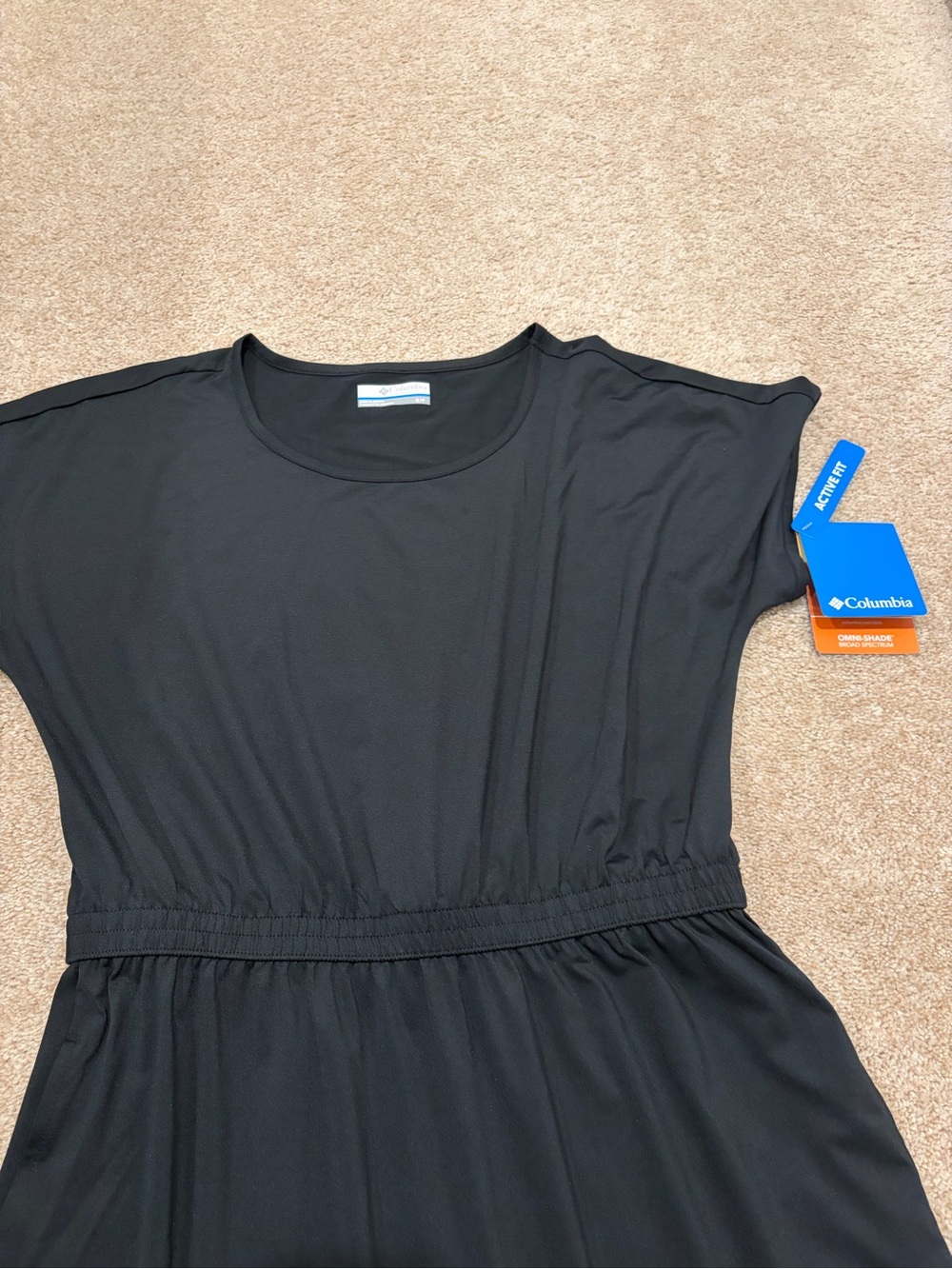 Columbia Black Elastic-Waist Active Dress - Picture 2 of 4
